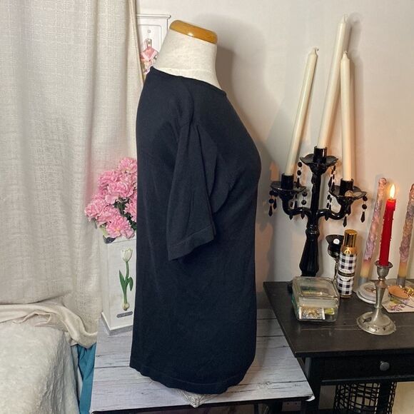 🌷 Patrick Tricot🌷 100% Silk Knit Short Sleeve Top - Picture 7 of 7